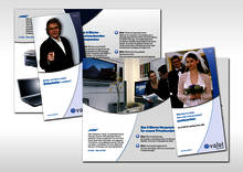 Privatkundenfolder (6-seitig, vorne) u. Businesskundenfolder (6-seitig)