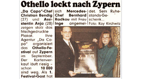 Othello lockt nach Zypern