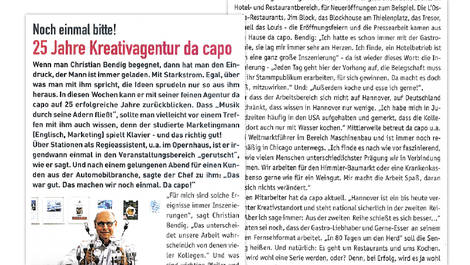 25 Jahre Kreativagentur DA CAPO