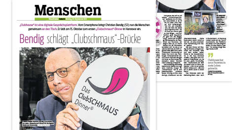 Bendig schlägt "Clubschmaus"-Brücke